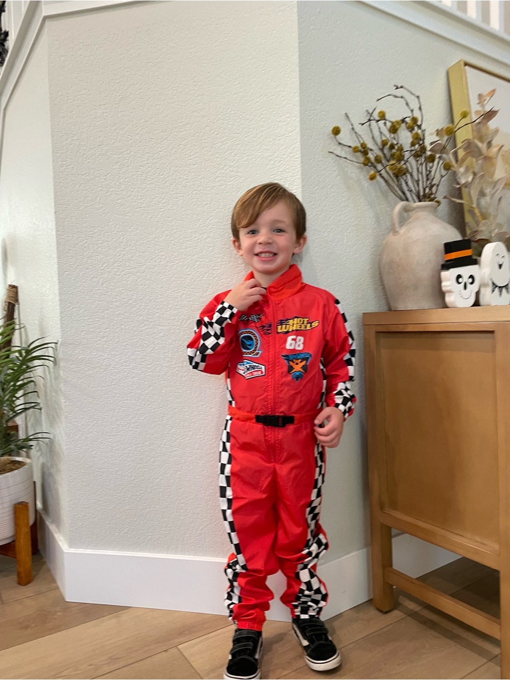 H&M Red Kids Race Car Driver Costume